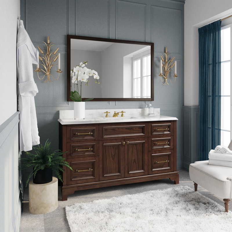 Martha Stewart Skylands 60'' Freestanding Single Bathroom Vanity with